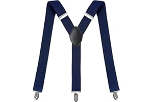 Clundoo Bretelle da Uomo Larghe, Bretelle Uomo Eleganti, 3.5cm Forma di Y con 3 Forte Clip Robuste, Elastici e Registrabili Bretelle Uomo Moderne Bretelle Uomo Larghe Vintage
