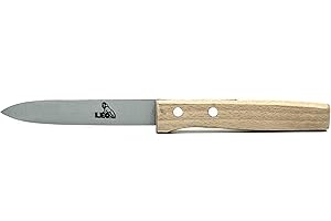 LEO's - Premium Buchbindermesser mit extra scharfer 12 cm Klinge und Holzgriff - Buchbinder Messer für präzise Papierarbeiten