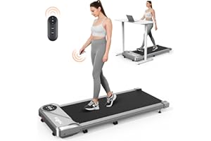 Tapis Roulant THERUN 2,5 HP Tapis de Course Extra Large Treadmill avec Télécommande Tapis Roulant avec Affichage LCD Walking Pad 6 km/h Compact pour Maison et Le Bureau