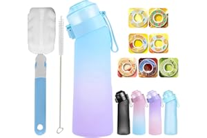 SNUGEASY Air Borraccia Up con 7 Gusti cialde aromatiche, 650ML Air Bottiglia Up Tritan Senza BPA, Air Starter Up Set Borracce 0 Tazza di zucchero e acqua Bere Frutta Fragranza