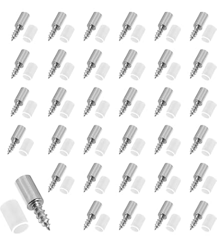 Reggipiano In Ottone Con Gomma - Confezione Da 12 Pezzi + Viti, Per Mensole E Mobili - Foto 3