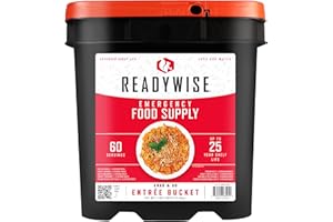 ReadyWise, 60 Portions, Déjeuner Et Dîner, 13 Recettes Différentes, Grab & Go, Lyophilisé, Jusqu’à 25 Ans De Conservation, Nourriture D'Urgence