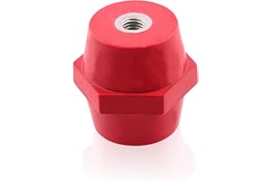 INTRATEC 100% SHOPPING Isolatori M10 rosso 45x46mm rosso 45x46mm Isolatore a perno in resina poliestere autoestinguente supporto sbarre autoestinguente 1 pezzo