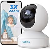 Reolink 5MP PTZ Wewnętrzna Kamera WiFi, 2.4/5 GHz WiFi CCTV z Detekcją AI Osób/Zwierząt, Auto-Śledzeniem, 3X Zoomem, Kamera B