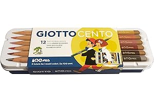 GIOTTO Cento Pastelli In Legno Edizione Limitata 100 Anni Fila, 12 Unità, Confezione da 1