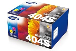 KEENKLE P404C Pack de 4 Cartouche de Toner Compatible pour Toner Samsung C480W pour Xpress SL-C430W C483W C480FW C48X C480 C430 CLT-K404S CLT-C404S CLT-M404S CLT-Y404S (Noir Cyan Jaune Magenta)