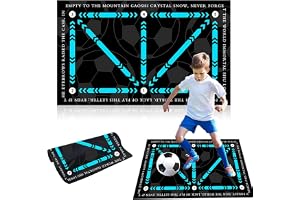 Mailfull Fotbollsträningsmatta 60x90cm Halkfri stötdämpande fotbollsmatta Present till fotbollsälskare och barn