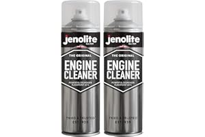 JENOLITE Detergente per motore in aerosol | Spray detergente e sgrassante per motore | 2 x 500 ml | Scioglie grasso, olio e sporcizia senza lasciare residui, non conduttivo e non corrosivo