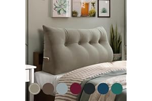 ‎RUCENER Rucener Großen Rückenkissen Dreieckigen Kissen Sofakissen HohenKopfteil Kopfkissen HohenKopfteil Rückenlehne für Bett Perfekt AlsKissen Zum Fernsehen und Lesen Gibt Es in Vielen Leicht gebräunt 140CM