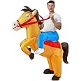 Amlisia Inflatable Horse Costume, Inflatable Horse Costume Adults Inflatable Cowboy Riding Horse Costume Funny Blow up Ride on Horse Costume for Men Women Fancy Dress Up Cosplay Party