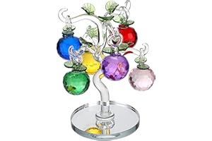 BTSKY Albero di melo artificiale in cristallo, ornamento da tavolo, Feng Shui, decorazione per albero di mele in cristallo