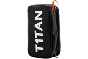 ‎T1TAN T1TAN Goalkeeper Bag - Schwarz - Werkzeugtasche für Torhüter - Optimal für Zwei Paar Torwarthandschuhe