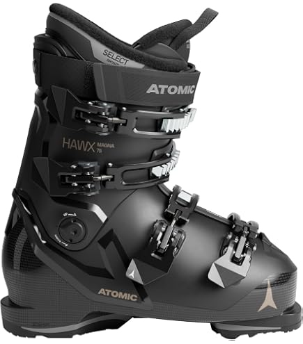 HEAD Chaussures De Ski Femme Advant Edge 65 W | Noir/Anthracite, Confort Chausson Polaire, 4 Boucles