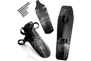 FETESNICE Cycling MTB mountain bike, road, bicycle, front rear, fender, mudguard and front clip-on bicycle down tube, mudguard set, mudflap