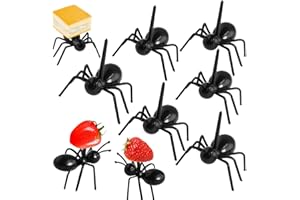 Pinowu Ant Food Picks wielokrotnego użytku owoc deser widelec (24 szt.) - mrówka wykałaczki zwierzę przekąska widelec na przekąskę ciasto deser z pudełkiem prezentowym