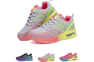 NEOKER Turnschuhe Damen Laufschuhe Leicht Sportschuhe Sneaker Walkingschuhe Atmungsakti Joggingschuhe rutschfeste Schwarz Grau Rot 36-42EU