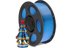 ANYCUBIC PLA Silk Filamento 1,75 mm per Stampante 3D, Lucentezza Controllabile, Texture Silk, Colori Magnifici, Blu 1KG