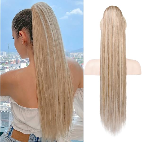 Pferdeschwanz-Extensions Mit Clip – 50,8 Cm Synthetisches Gewelltes Haar Für Damen