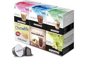 CAFFÈ KAROMA Karoma® capsule compatibili con Nescafè Dolce Gusto (96, Mix Bevande)