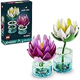 LEGO Botanicals Nil&uuml;ferler 11511-9 Yaş ve &Uuml;zeri &Ccedil;ocuklar i&ccedil;in Beyaz ve Pembe Olmak &Uuml;zere 2 Nil&uuml;fer İ&ccedil;eren Yaratıcı Dekoratif 