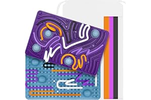 ZUGHXMS Tableau Sensoriel en Silicone, Planche D'activité Sensorielle avec 20 Cordes, Bilatérale Sensory Activity Board, Tableau D'activité Sensorielle Convient 3 Ans aux Enfants Plus et Adultes Autisme TDAH