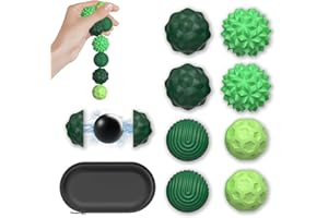 Zyluniy 8 Stück Magnetische Fidget Toy, Magnetische Sensorik Bälle als Sensory Toys, Stress Bälle Mit Silikonhülle, Perfekt gegen Stress & Unruhe (Geeignet für Erwachsene oder Personen ab 14 Jahren)
