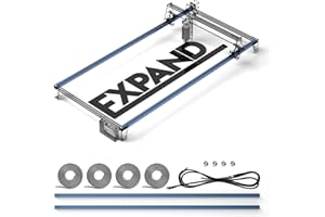 SCULPFUN Extension de la zone de gravure pour machine de gravure laser S6/S6pro/S9, kit d'extension pour graveur laser, montage rapide, extension de l'axe Y, zone de gravure ¨¦tendue ¨¤ 950 x 410 mm