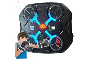 GAOGODOT Macchina da Boxe Musicale per Bambini con Funzione di Conteggio, Intelligente Bluetooth Music Boxing Machine, Elettronica Boxe Musicale da Parete, Tira Pugni Esercizi a casa per Bambini (Nero)