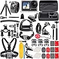 eWINNER 50 Piece Action Camera Accessory Kit Compatible for DJI Osmo for GoPro for Insta360 Cam Bundle