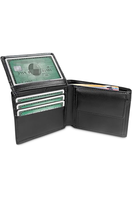 Carteras Para Hombre Cartera TRAVANDO Para Hombre RFID, Negra Y