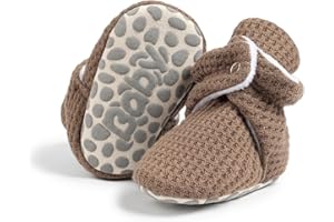 CENCIRILY Baby Girls Boys Booties Newborn First Walking Shoes Infant Winter Warm Boots Soft Sole Ankle Crib Shoe with 0-18 Months