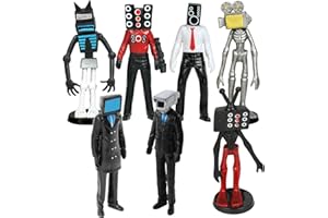 OSDUE Zestaw 9 Figurek do Toalety, Klocki, Nakładka na Ciasto, Figurka Akcji Anime, Zabawka dla Dzieci