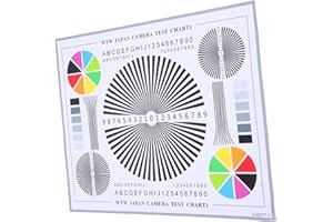SEWACC Camera Lens Test Chart Color Calibration Card Tool for Indoor Outdoor Use Accurate Image Assessment for Cctv Installation Easy Setup for Diverse Environments Versatile