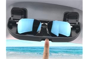 BIXUAN Support de lunettes de soleil compatible avec Peugeot 3008 208 508 308 SW Citroën C5X Aircross C4 2015-2023 Organisateur Étui à lunettes Accessoires Boîte de rangement