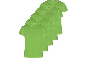 ROLY Camimera Lot de 5 t-Shirts de Sport Respirants pour Le Fitness ou la Course à Pied