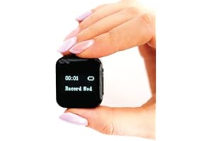 Enregistreur Audio Activé par la Voix - 572 Heures Capacite - Fichiers Protégés par Mot de Passe - 20 Heures Batterie- Le Plus Petit Dictaphone par Atto Digital