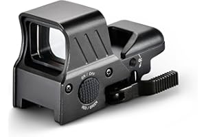 AOMEKIE Lunette de Visée Point Rouge Tactique 4 Réticules Vert et Rouge avec Montage sur Rail 20mm/22mm Weaver/Picatinn