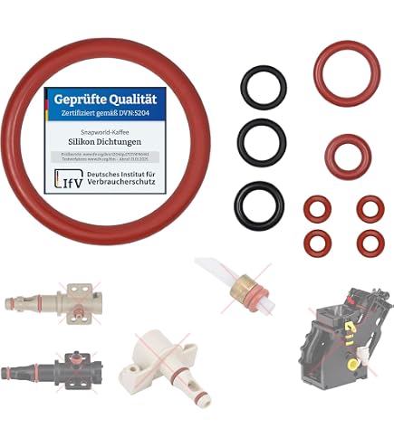 10x Wartungsset Für Kaffeemaschinen – O-Ringe + Kugel Für Ulka EP5/EX5 Pumpen – Passend Für Saeco, Siemens, Delonghi & Mehr