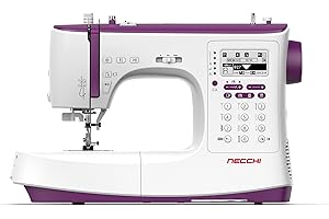 Necchi NC-204D nähmaschine, Innenschale aus Aluminium-Druckguss, Gehäuse aus ABS, violett, Regular