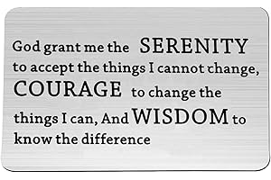 TGBJE Inspirational Wallet Card Inspirational Christian Bible Verse Gift Religious Gift Serenity Prayer Gift God Grant Me The Serenity to Accept The Things Gift