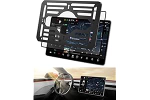 ASZSK Protection Écran Mat pour Tesla Model 3 2024, Film de Protection Écran en Verre Trempé 9H, Ultra Haute Sensibilité, Accessoires pour Model 3 Highland, Plateau d'installation