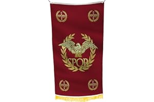 APEDES Western Roman Empire SPQR 3x5 feet Banner Vivid Color Double Stitched Brass Grommets