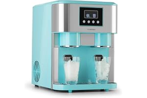 ‎KLARSTEIN Klarstein Eiswürfelmaschine Klein, 1,8L Eiswürfelbereiter, für Crushed und Bullet Eis, Schnelle Mini, Leichte Reinigung, für 15kg/24h