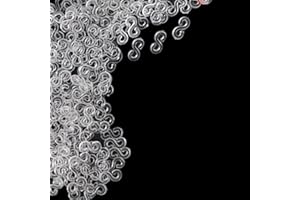 Siqian Loom Bands S Clips, 240Pcs Clear Rubber Band Connectors, Refill Kit for DIY Bracelet and Necklace Making, Craft Jewelry Accessories for Kids and Crafters