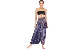 FEOYA Pantaloni Harem Donna Uomo Sport Indiano Danza Orientale Yoga Pantaloni Aladino Donna Pantaloni Estivi Donna Vita Elastica