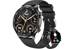 Redriver Smartwatch Uomo Orologio, 1.39" Rotondo Smart Watch Chiamata e Whatsapp, 100+Modalità Sport Fitness Tracker Impermeabile IP68, Pressione Sanguigna, Ecg, SpO2, Sonno, per Android iOS