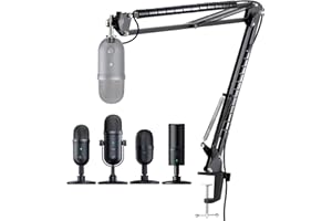 Seiren V3 Mini Mikrofonarm - Boom Arm kompatibel mit Seiren Mini, Seiren V3 Mini/Chroma, Razer Seiren V2 X/Pro, Seiren X, Mikrofon Arm mit Kabelhülsen, Ständer für Streaming, Gaming von YOUSHARES