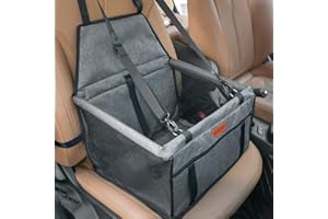 SWIHELP Fotelik samochodowy dla psa Fotelik dla psa na tylne siedzenie dla małych i średnich psó – składany fotelik samochodowy dla psów na tylną kanapę