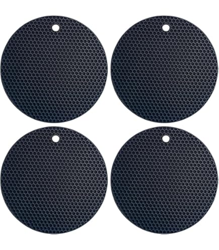 Tapis En Silicone Pour Résine & Artisanat - 2 Modèles (rond & Hexagonal) Antiadhésifs, Résistants à La Chaleur - Avec Pince à épiler