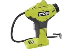 RYOBI 18 V ONE+ Akku-Handkompressor R18PI-0 (max. Druck 10,3 bar, 50 cm Druckluftschlauch, ohne Akku und Ladegerät)